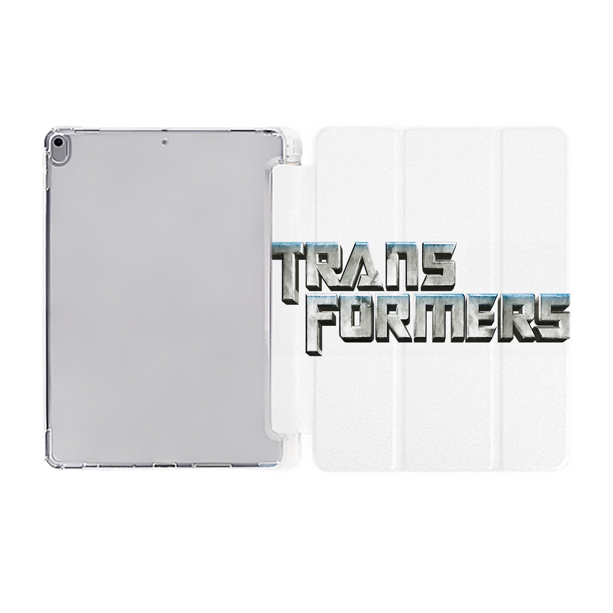 （画像用） Transformers トランスフォーマー IPad ケース ペン収納付き 三つ折りスタンド PUレザー×シリコン 対応機種9.5/10.5/10.9インチ